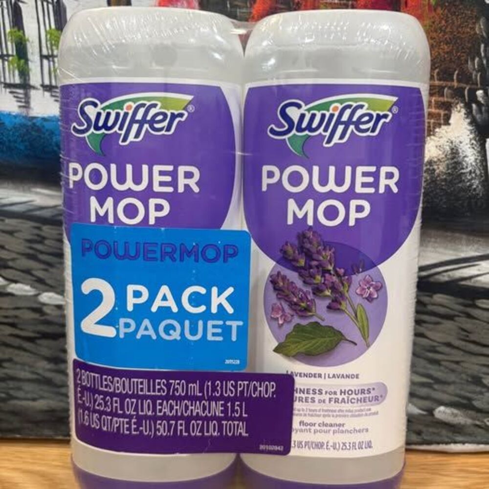 Swiffer PowerMop Lavender Floor Cleaner – 2-Pack